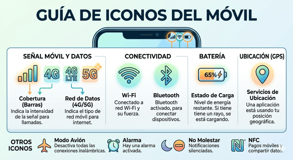 Guía de iconos del movil