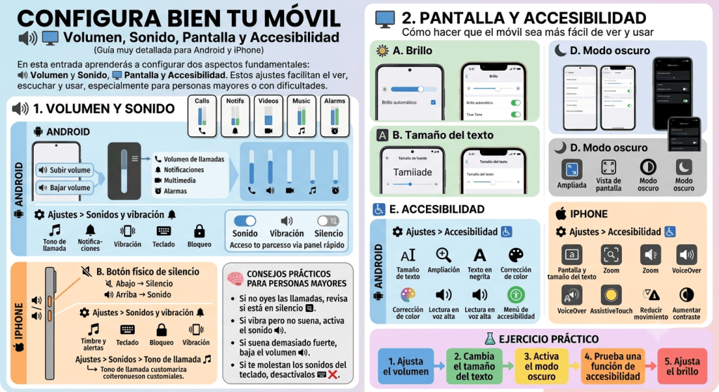 Configuración de pantalla y sonido